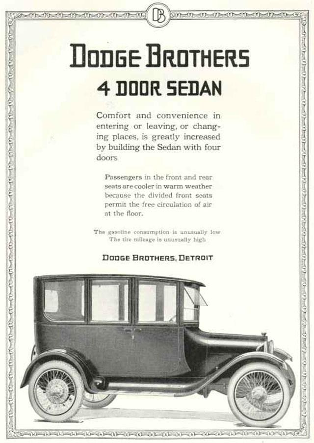 1919 Dodge Auto Advertising